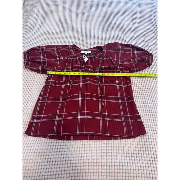 NWT! Womens LOFT XS Short Sleeve Striped Blouse - Picture 5 of 6